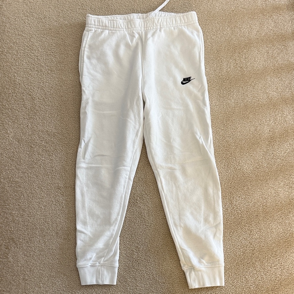 Nike Kids White Sweatpants